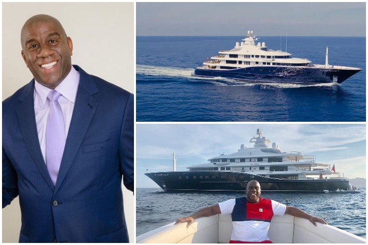 Inside Magic Johnson's Yacht - $500k-a-week Superyacht Amadeus